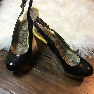 Sam Edelman Closed Toe Cork Wedge